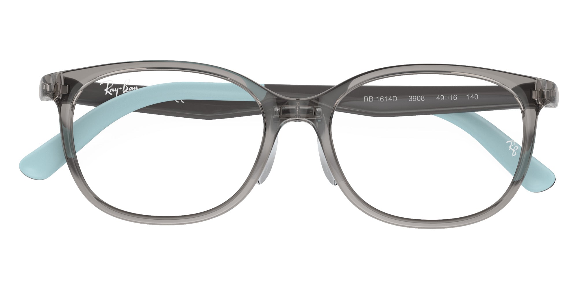 Ray-Ban® RY1614D RY1614D 3908 49 Eyeglasses - Gray On Rubber Light Blue