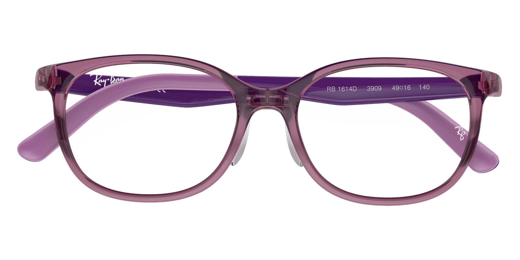 Ray-Ban® RY1614D RY1614D 3909 49 Eyeglasses - Purple On Rubber Light Purple