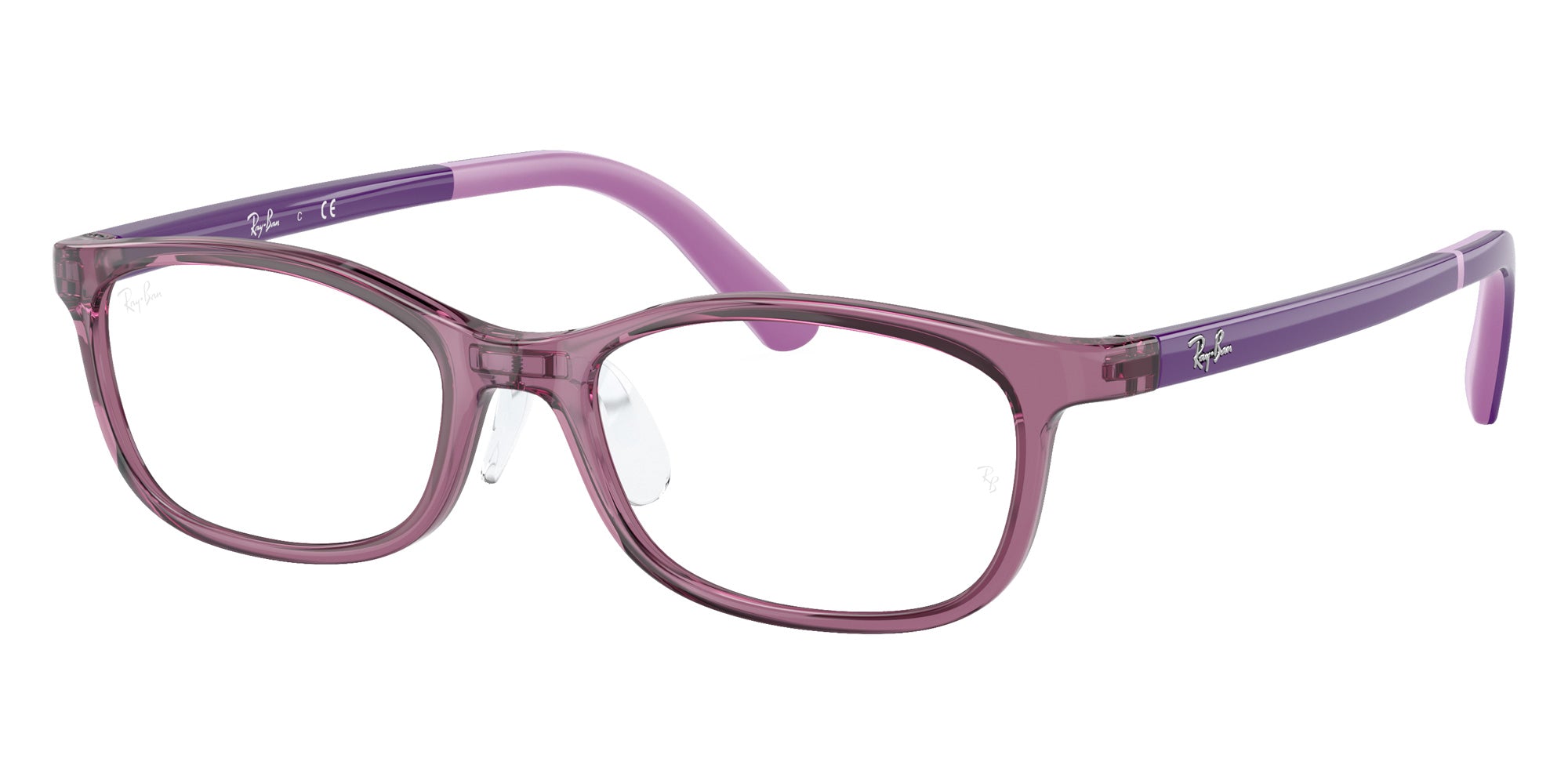 Ray-Ban® RY1615D RY1615D 3909 48 Eyeglasses - Purple On Rubber Light Purple