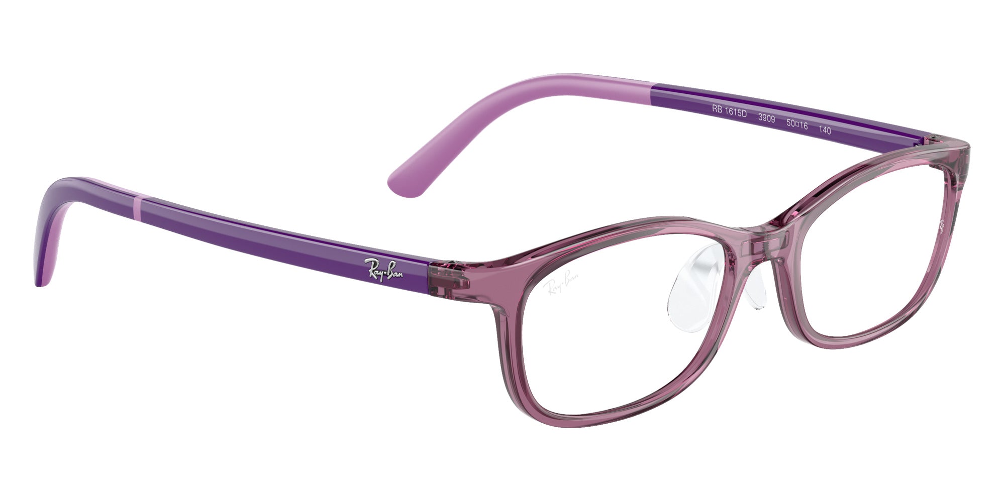 Ray-Ban® RY1615D RY1615D 3909 48 Eyeglasses - Purple On Rubber Light Purple