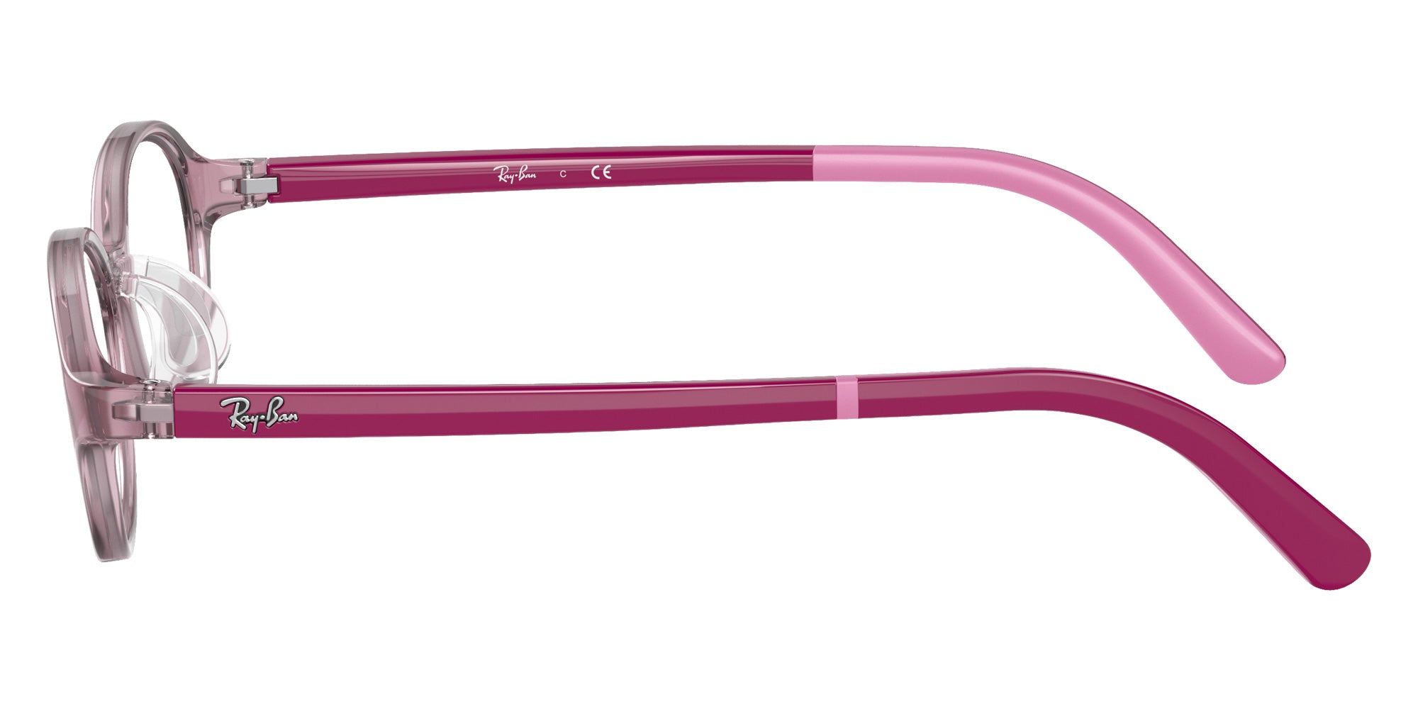Ray-Ban® RY1616D RY1616D 3912 47 Eyeglasses - Fuchsia On Rubber Pink