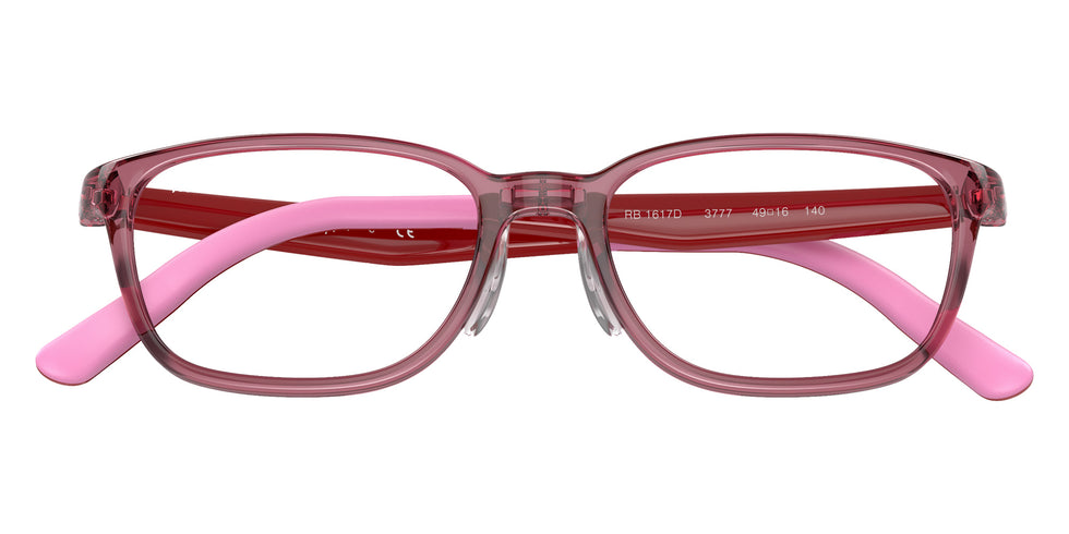 Ray-Ban® RY1617D RY1617D 3777 49 Eyeglasses - Red On Pink