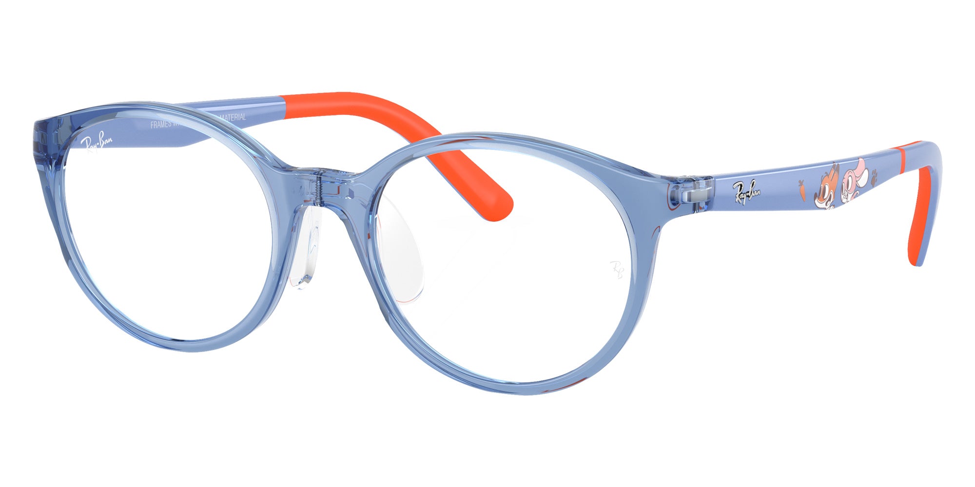 Ray-Ban® RY1625D RY1625D 7510 47 Eyeglasses - Liliac On Rubber Orange