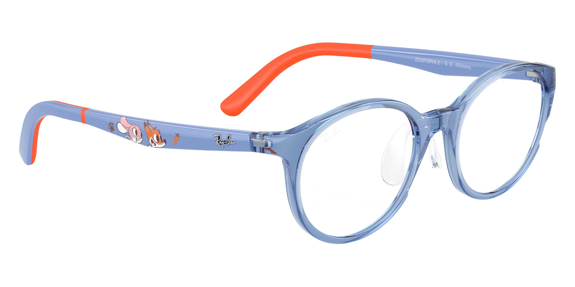 Ray-Ban® RY1625D RY1625D 7510 47 Eyeglasses - Liliac On Rubber Orange