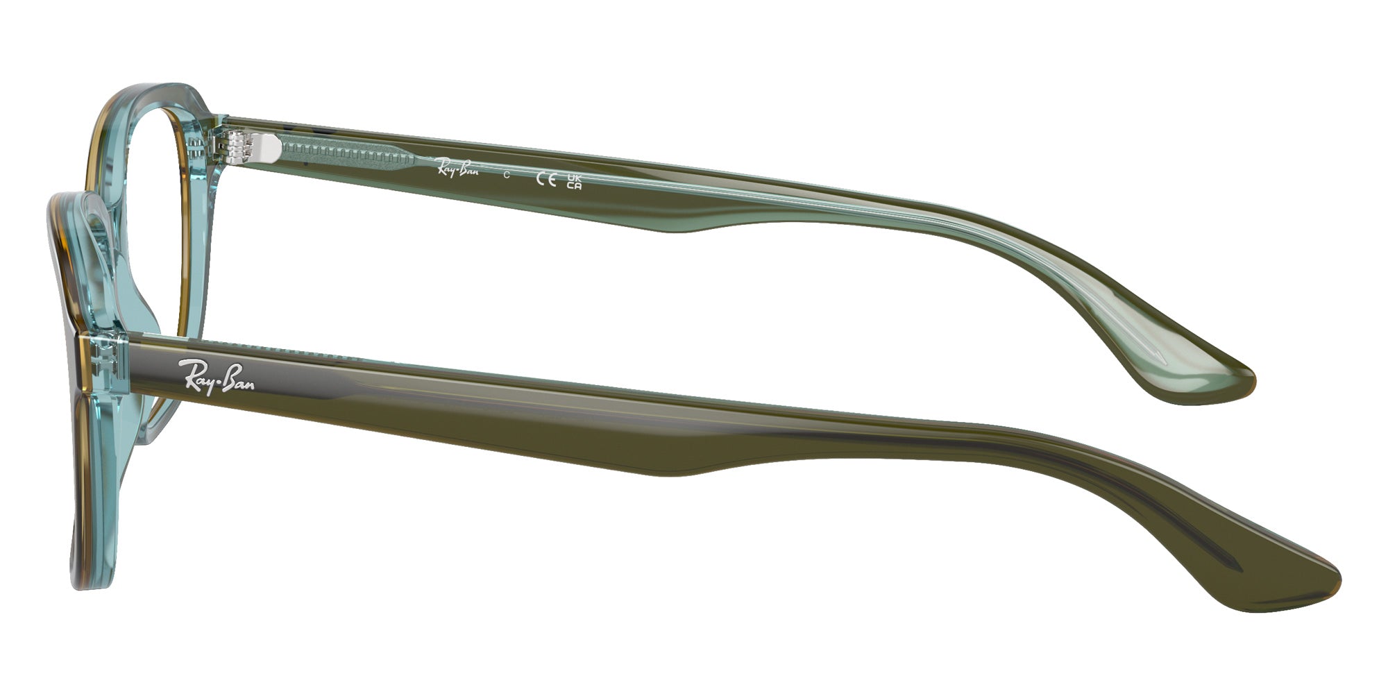 Ray-Ban® RY1627 RY1627 3946 46 Eyeglasses - Top Green/Orange/Light Blue