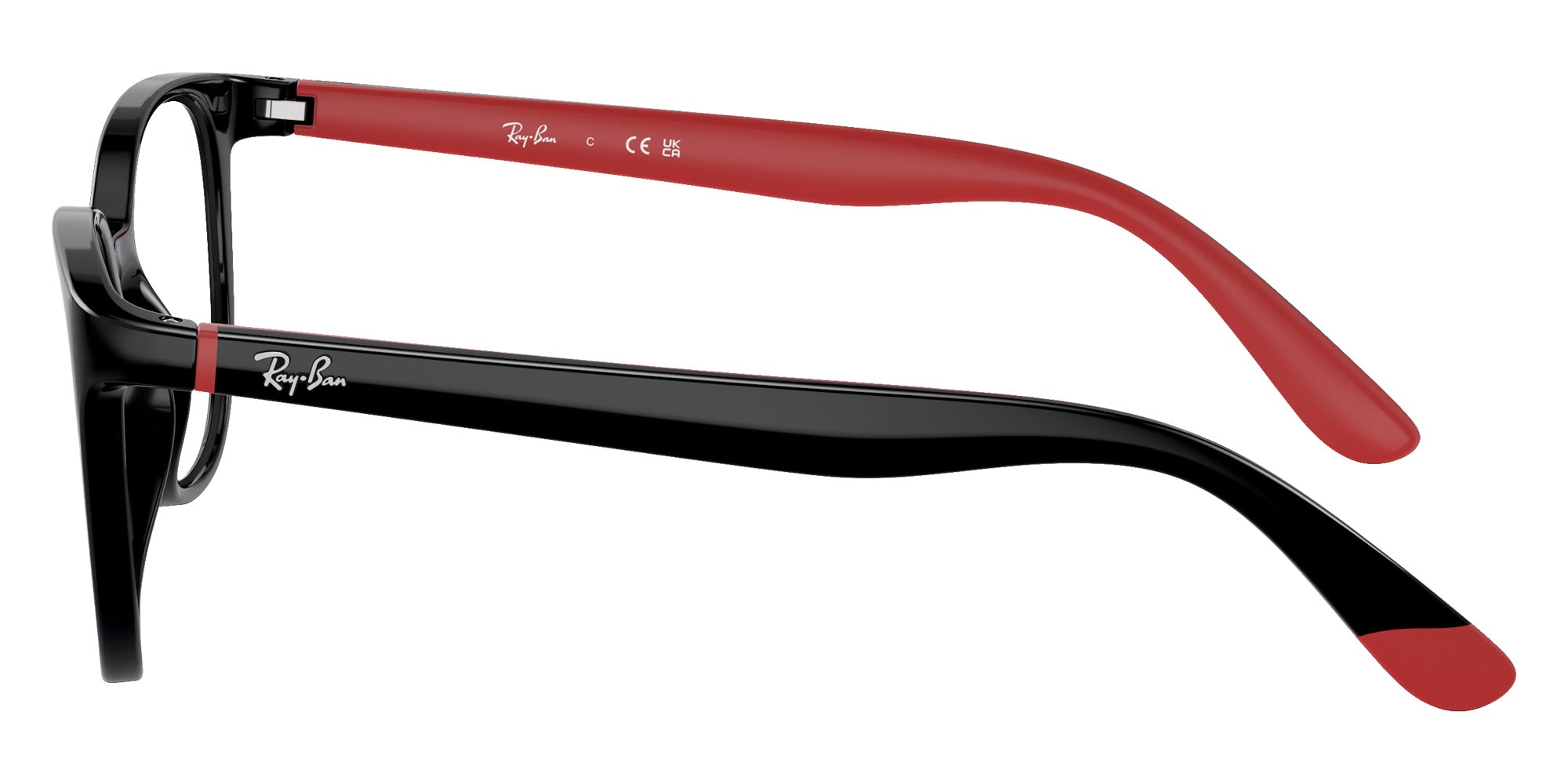 Ray-Ban® RY1631 RY1631 3928 47 Eyeglasses - Black On Red