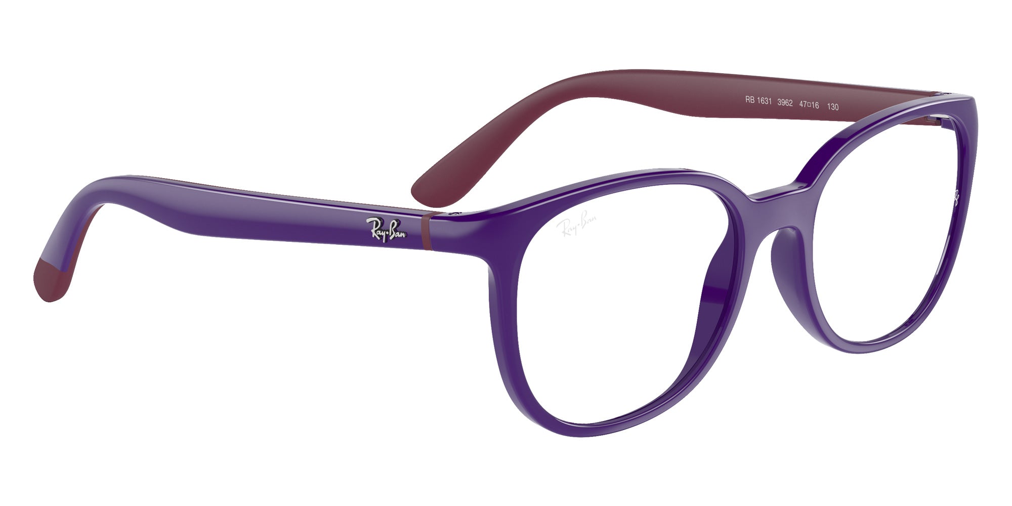 Ray-Ban® RY1631 RY1631 3962 45 Eyeglasses - Violet On Bordeaux