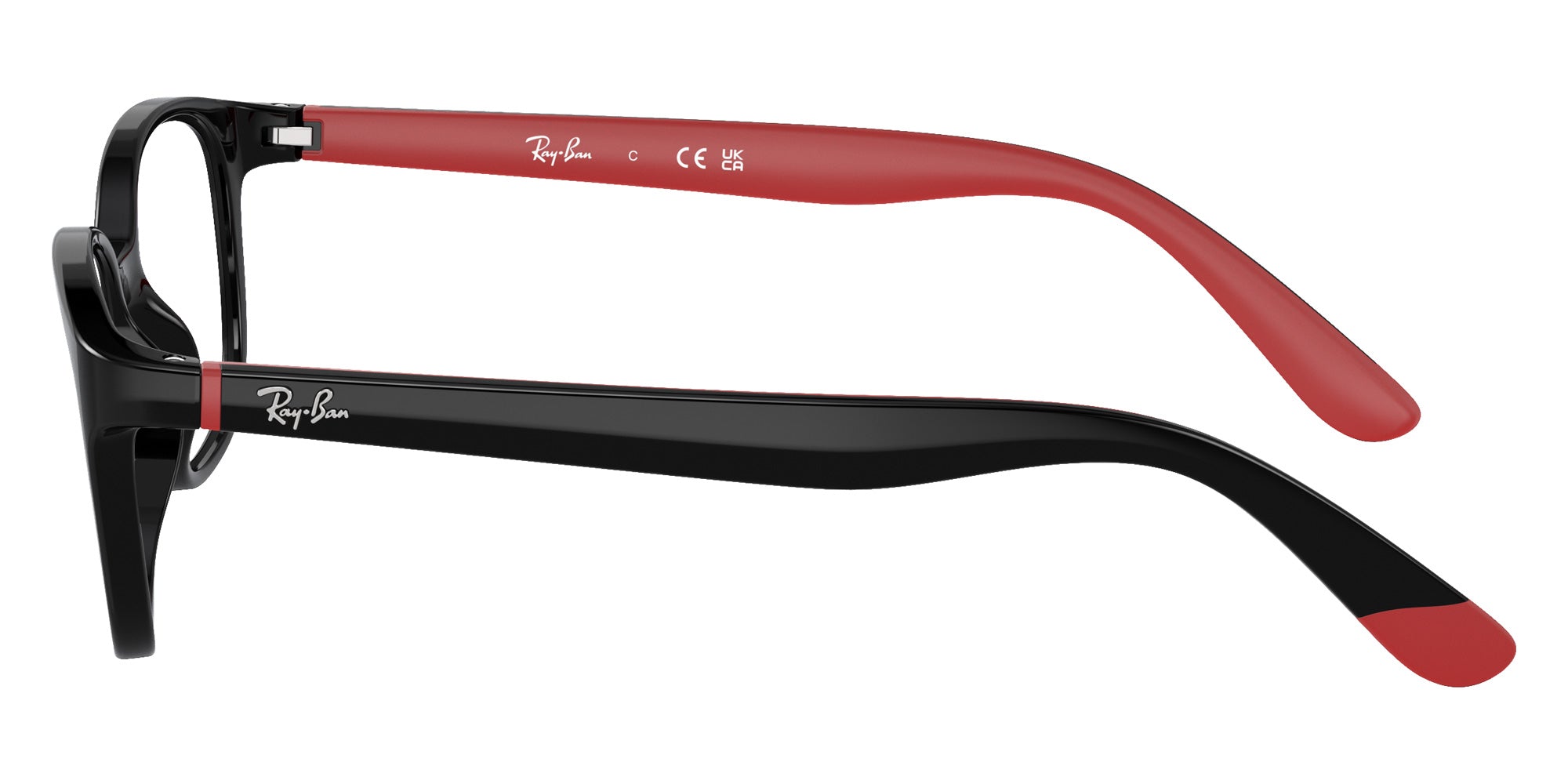 Ray-Ban® RY1632 RY1632 3928 48 Eyeglasses - Black On Red