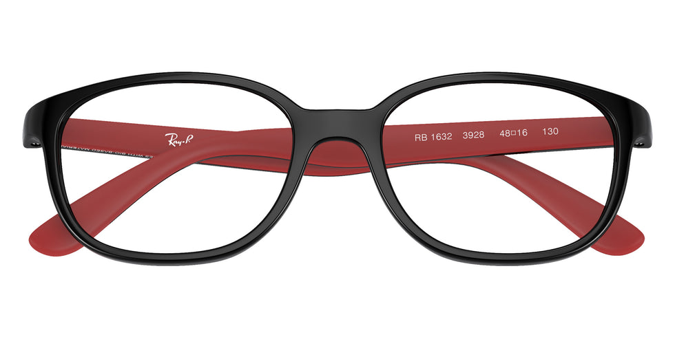Ray-Ban® RY1632 RY1632 3928 48 Eyeglasses - Black On Red