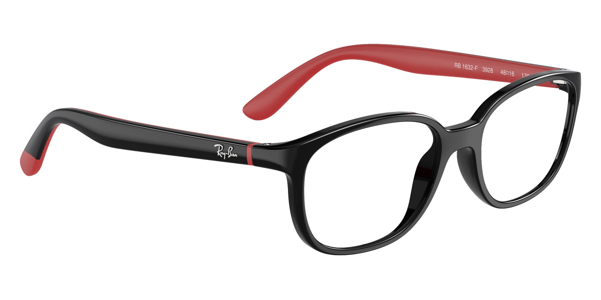 Ray-Ban® RY1632F RY1632F 3928 48 Eyeglasses - Black On Red