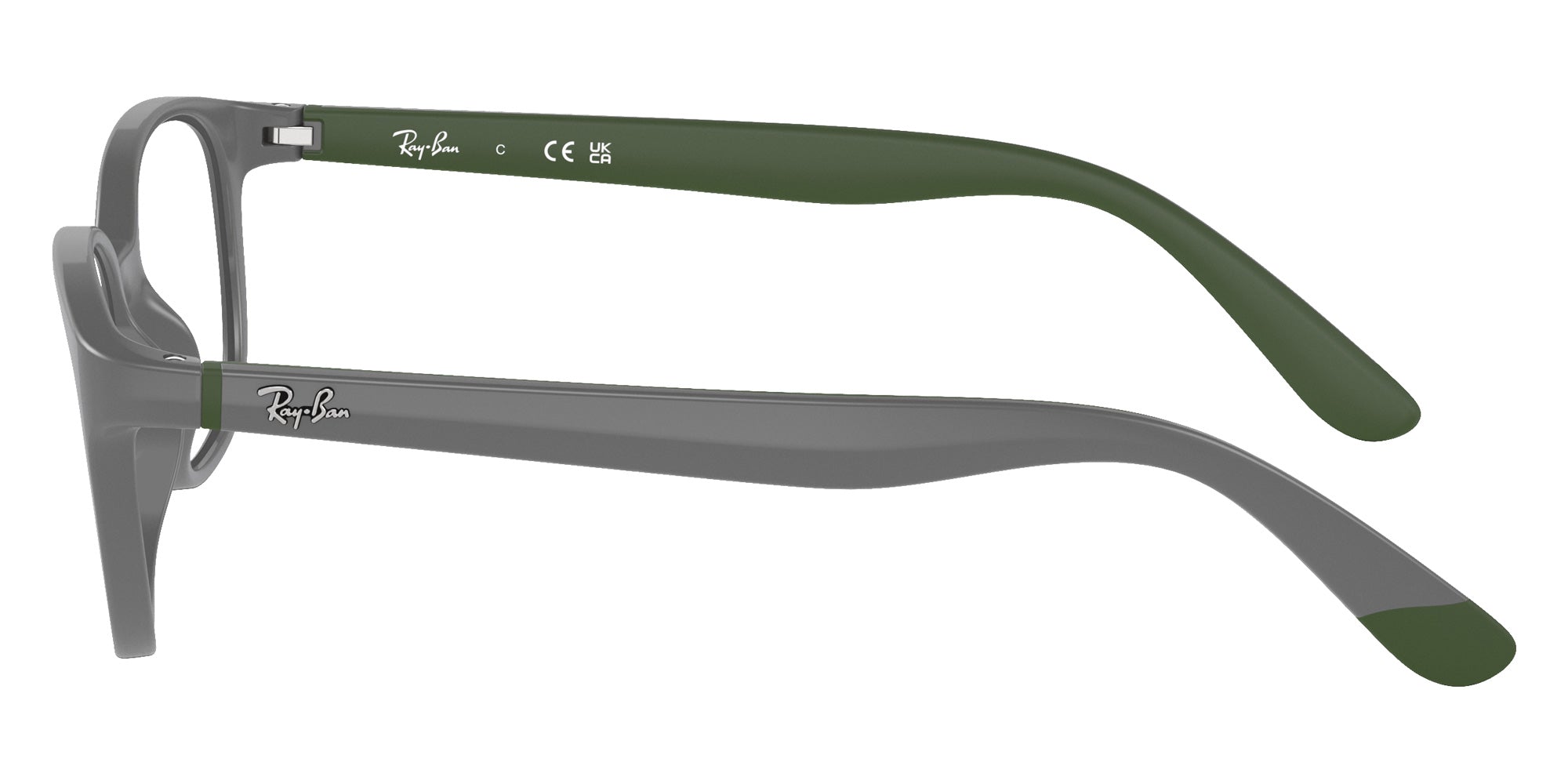 Ray-Ban® RY1632F RY1632F 3964 48 Eyeglasses - Dark Gray On Green