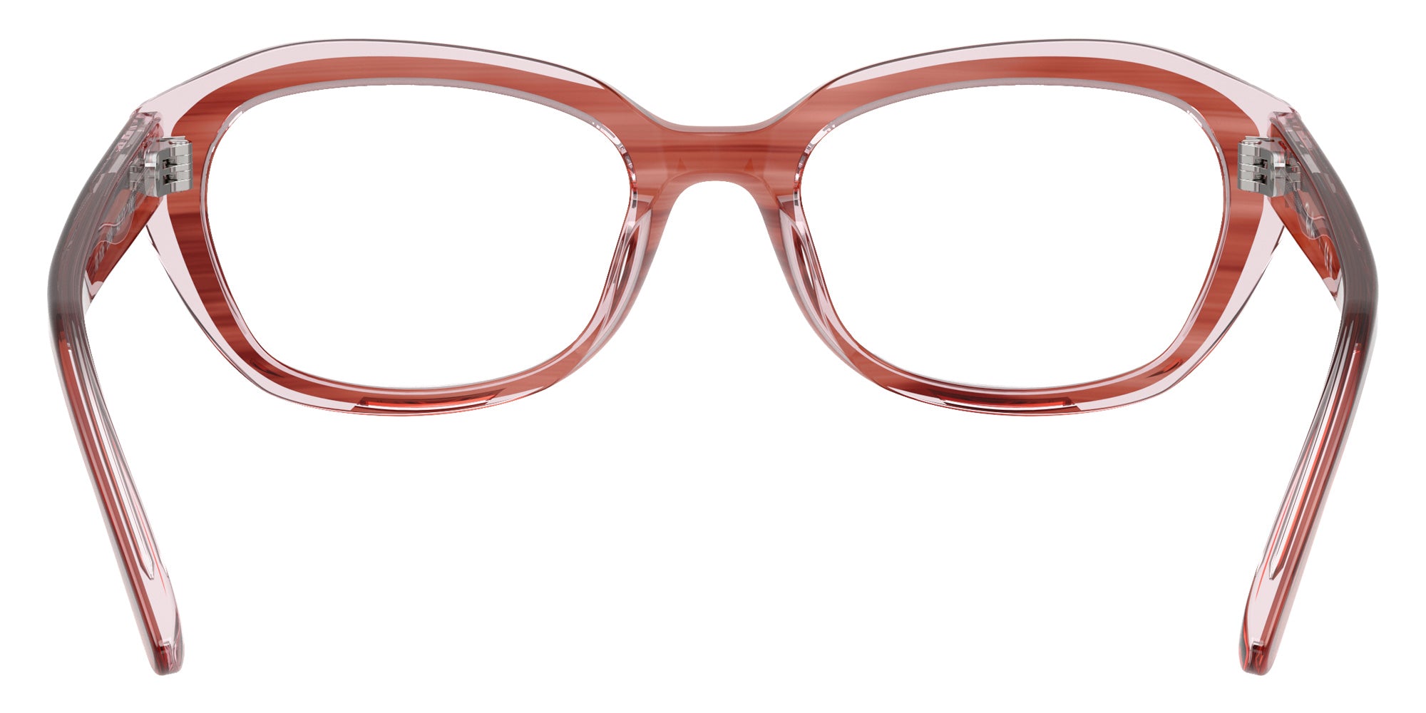 Ray-Ban® RY1636 RY1636 3988 48 Eyeglasses - Striped Pink On Transparent Pink