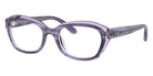 Ray-Ban® RY1636 RY1636 3989 46 Eyeglasses - Striped Violet On Transparent Violet
