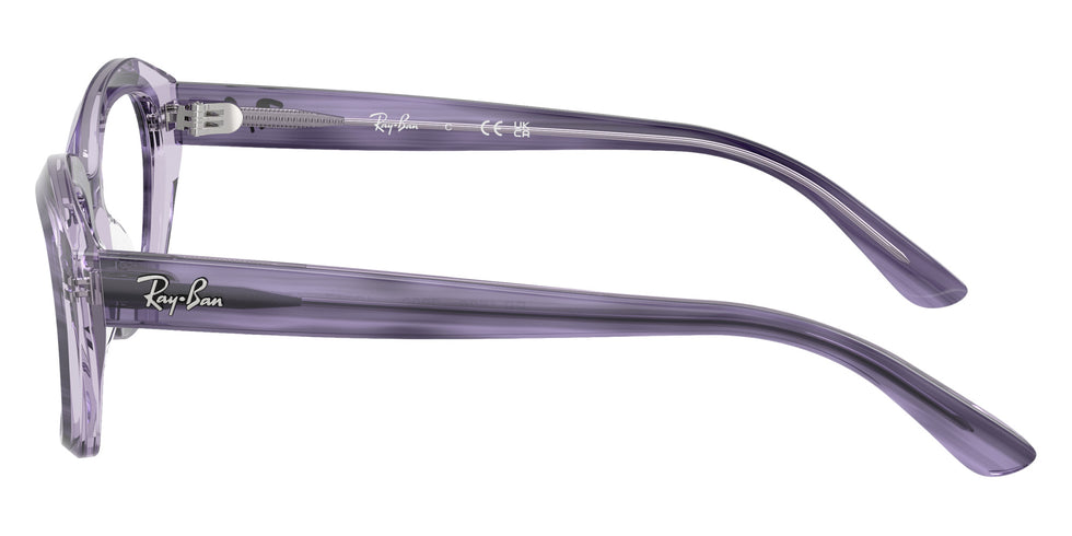 Ray-Ban® RY1636 RY1636 3989 46 Eyeglasses - Striped Violet On Transparent Violet