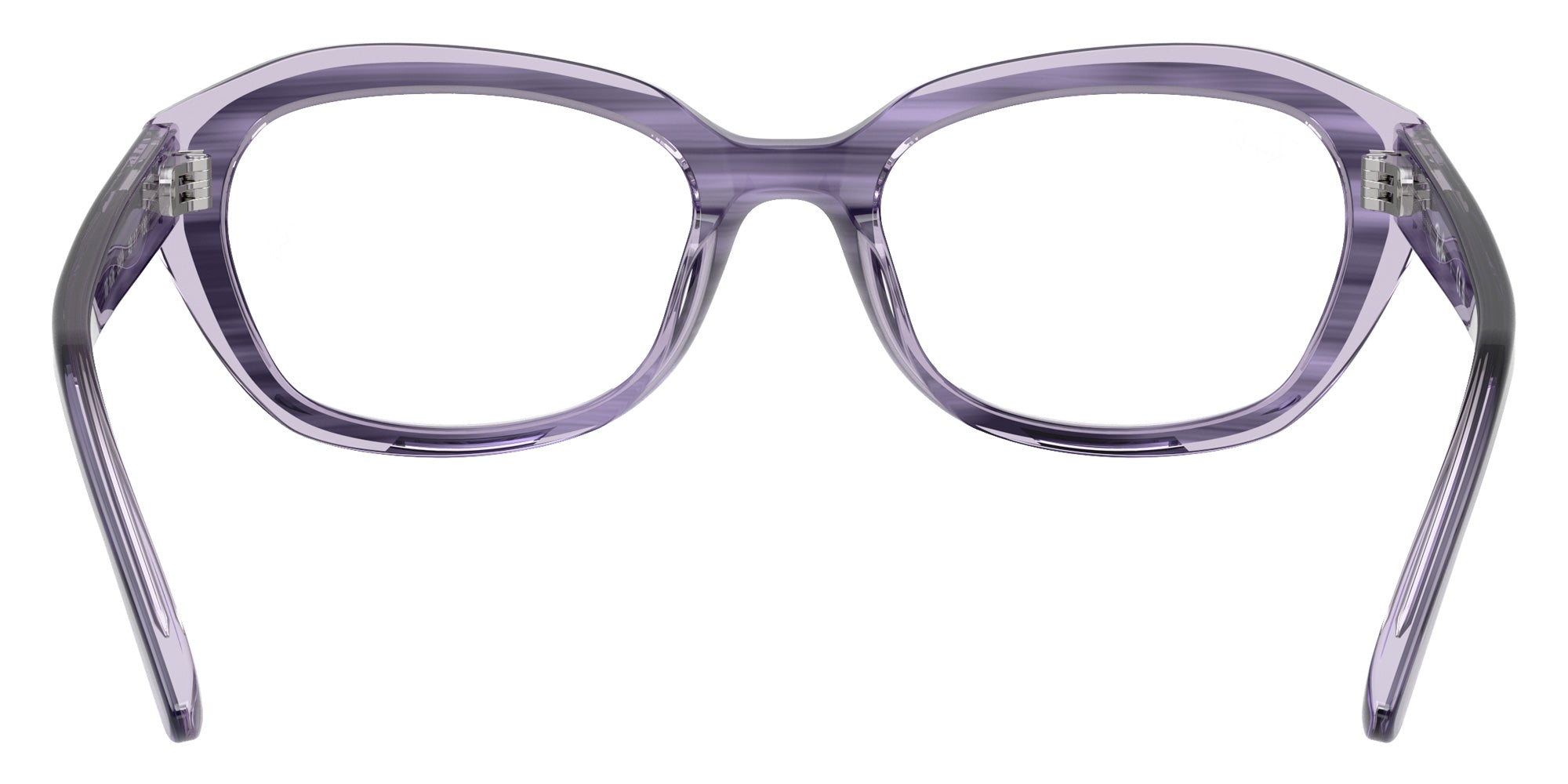 Ray-Ban® RY1636 RY1636 3989 46 Eyeglasses - Striped Violet On Transparent Violet