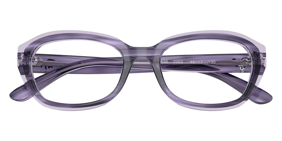 Ray-Ban® RY1636 RY1636 3989 46 Eyeglasses - Striped Violet On Transparent Violet