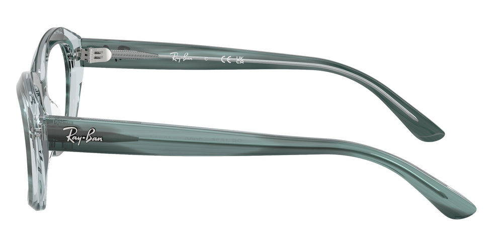 Ray-Ban® RY1636 RY1636 3990 48 Eyeglasses - Striped Green On Transparent Green