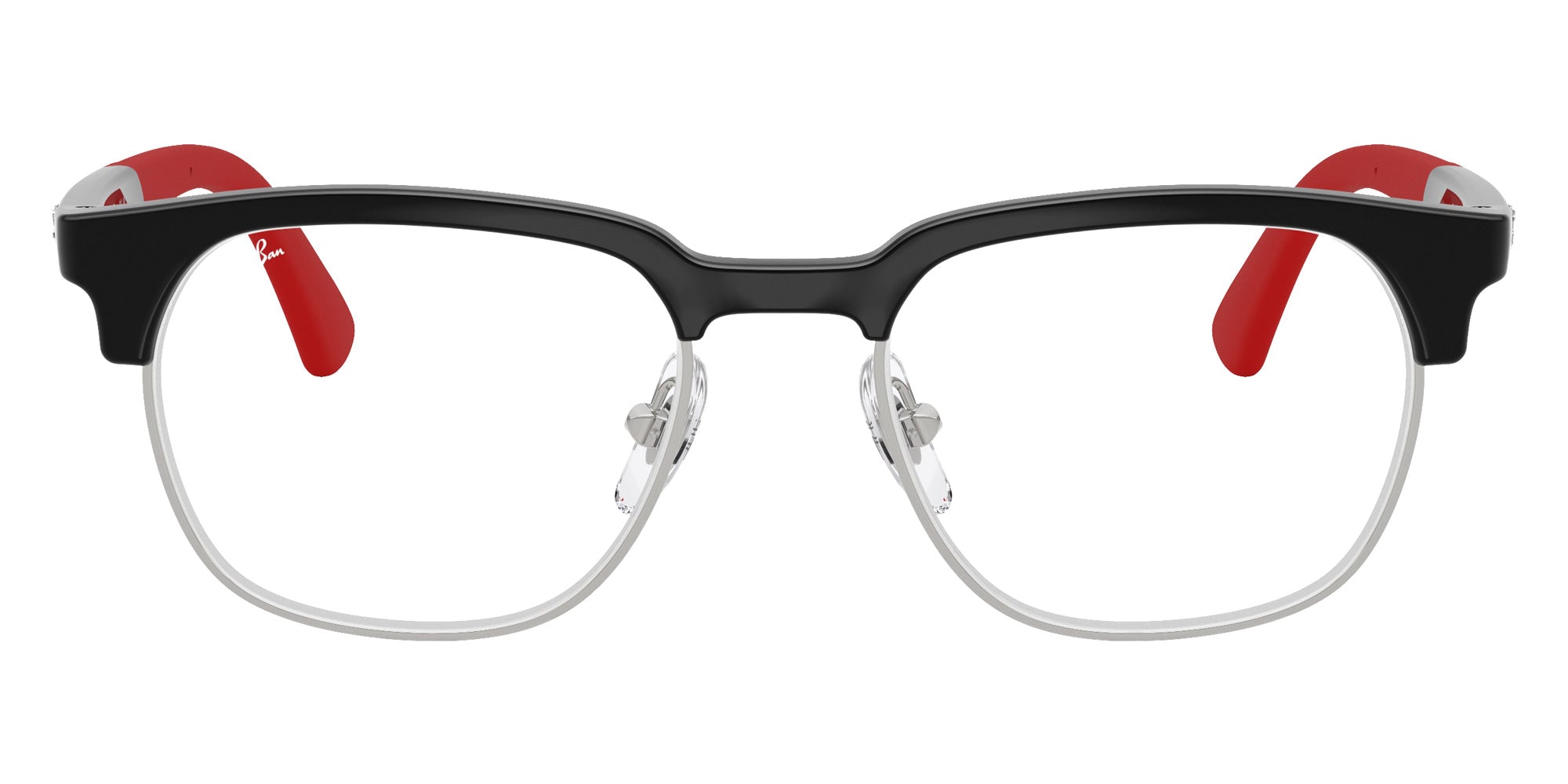 Ray-Ban® RY1641 RY1641 3928 48 Eyeglasses - Black On Rubber Red