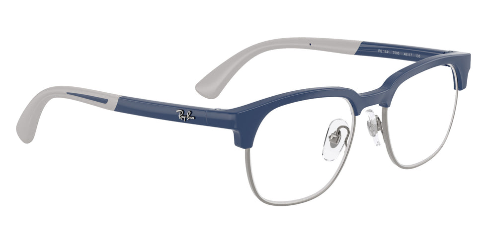 Ray-Ban® RY1641 RY1641 7505 48 Eyeglasses - Blue On Rubber Gray