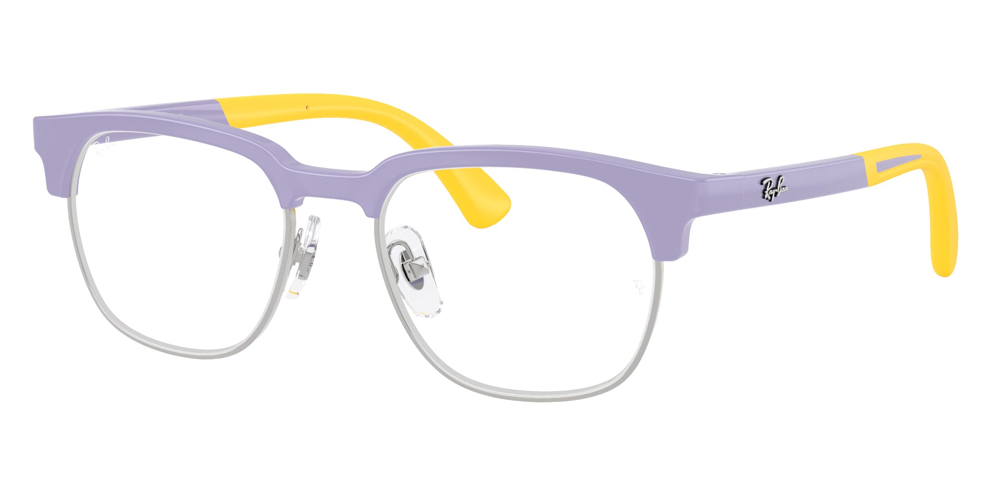 Ray-Ban® RY1641 RY1641 7506 48 Eyeglasses - Lilac On Rubber Yellow