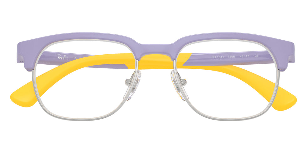Ray-Ban® RY1641 RY1641 7506 48 Eyeglasses - Lilac On Rubber Yellow
