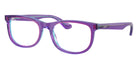 Ray-Ban® RY1642 RY1642 3997 48 Eyeglasses - Transparent Violet/Light Blue