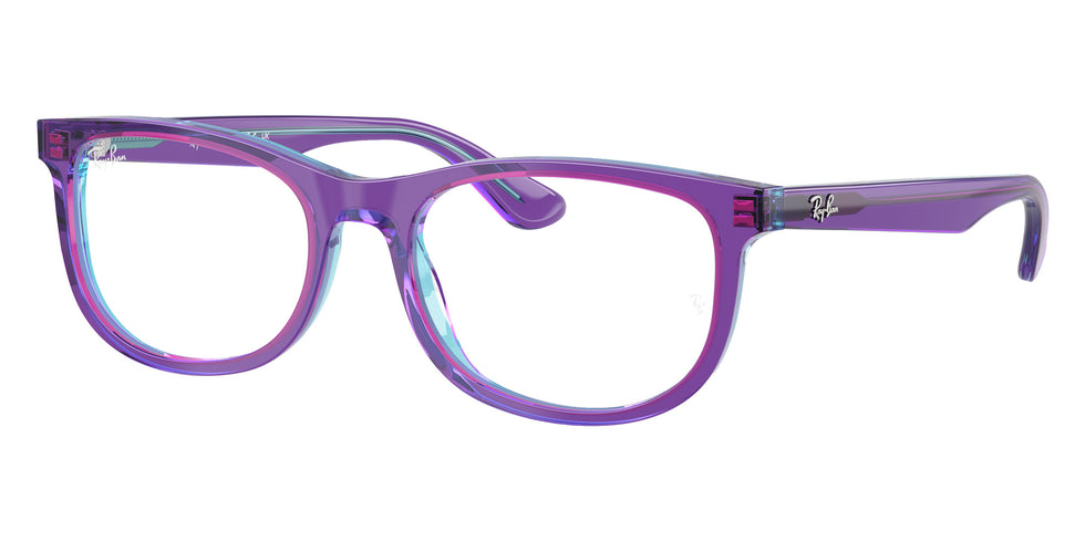Ray-Ban® RY1642 RY1642 3997 48 Eyeglasses - Transparent Violet/Light Blue