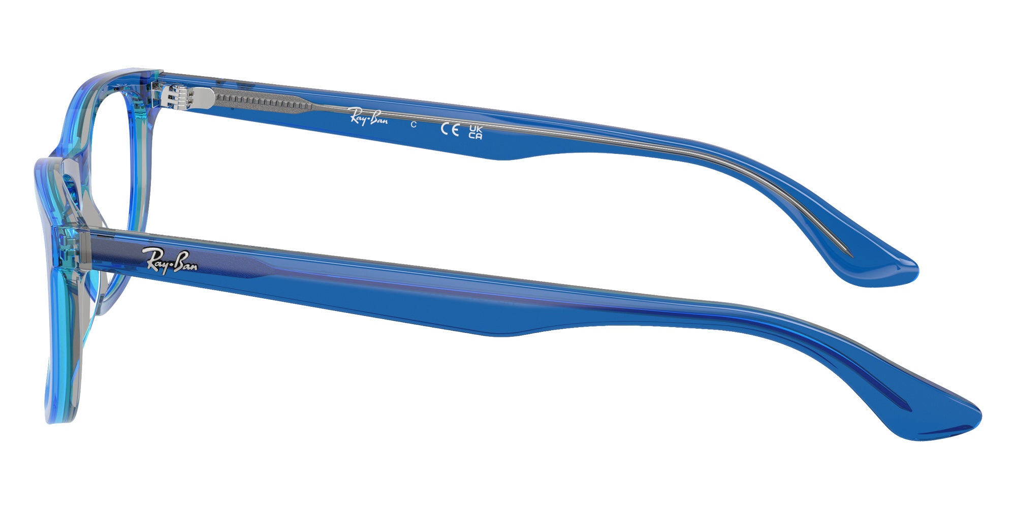 Ray-Ban® RY1642 RY1642 3999 48 Eyeglasses - Transparent Blue/Gray