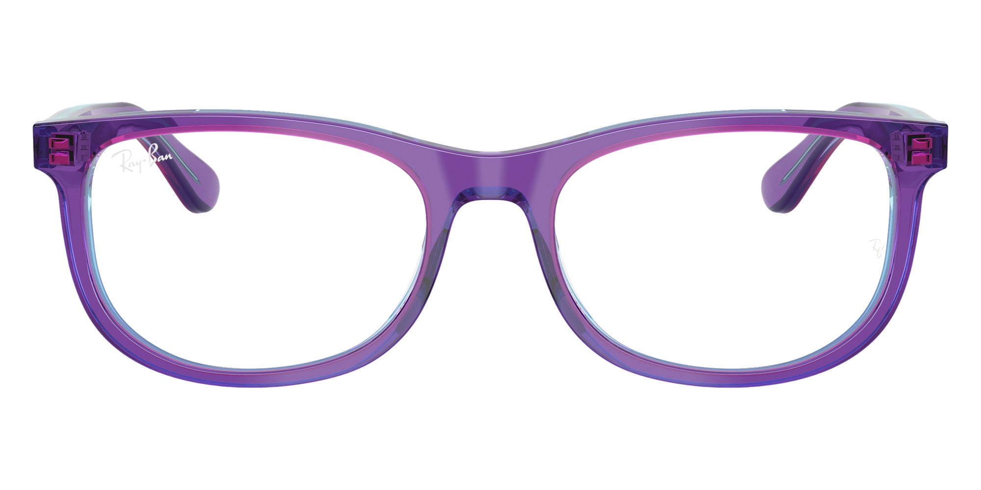 Ray-Ban® RY1642F RY1642F 3997 48 Eyeglasses - Transparent Violet/Light Blue