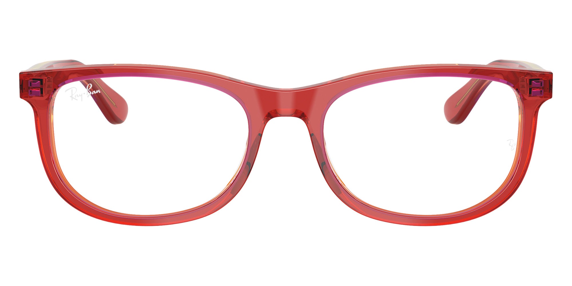 Ray-Ban® RY1642F RY1642F 3998 48 Eyeglasses - Transparent Red/Yellow