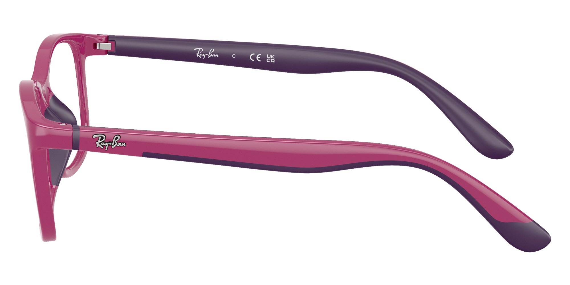 Ray-Ban® RY1644 RY1644 3933 48 Eyeglasses - Fucsia On Rubber Violet