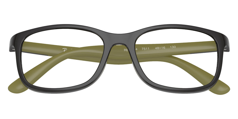 Ray-Ban® RY1644 RY1644 7511 48 Eyeglasses - Gray On Rubber Green