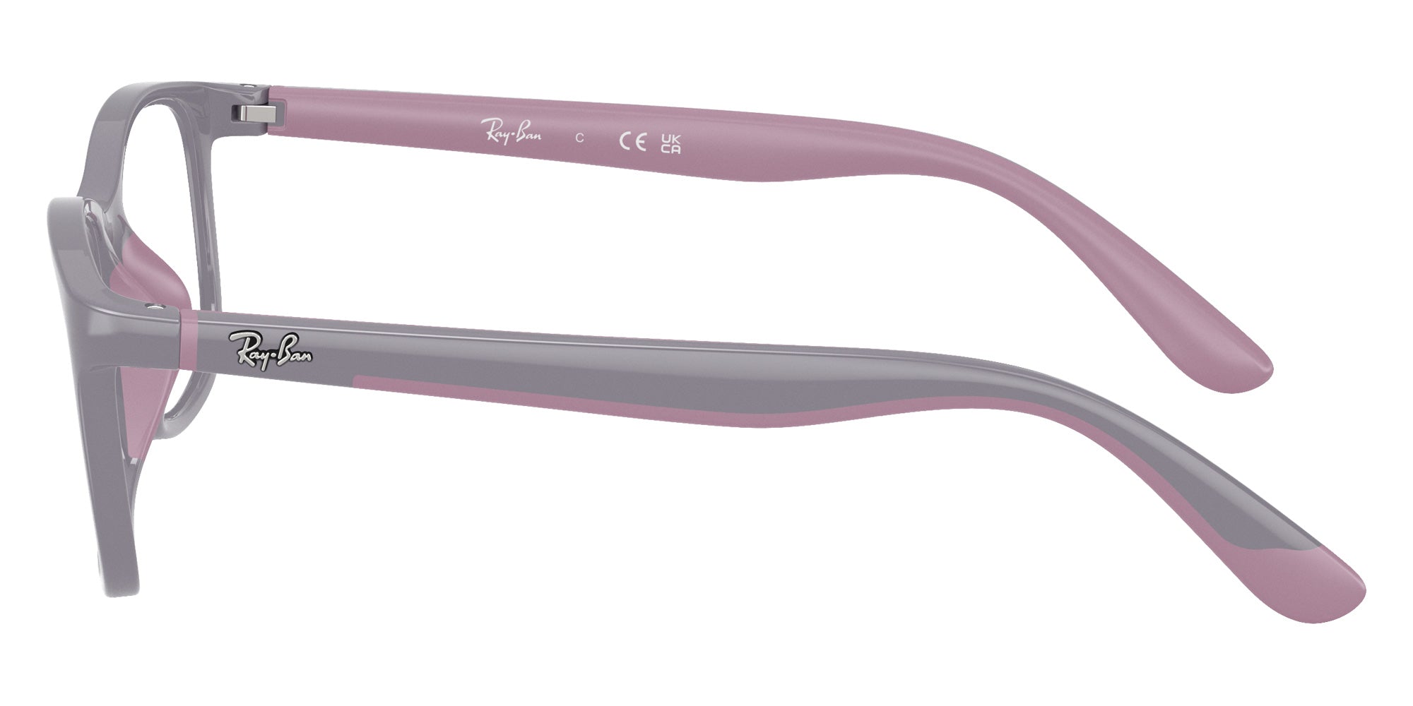 Ray-Ban® RY1644 RY1644 7512 48 Eyeglasses - Purple On Rubber Pink