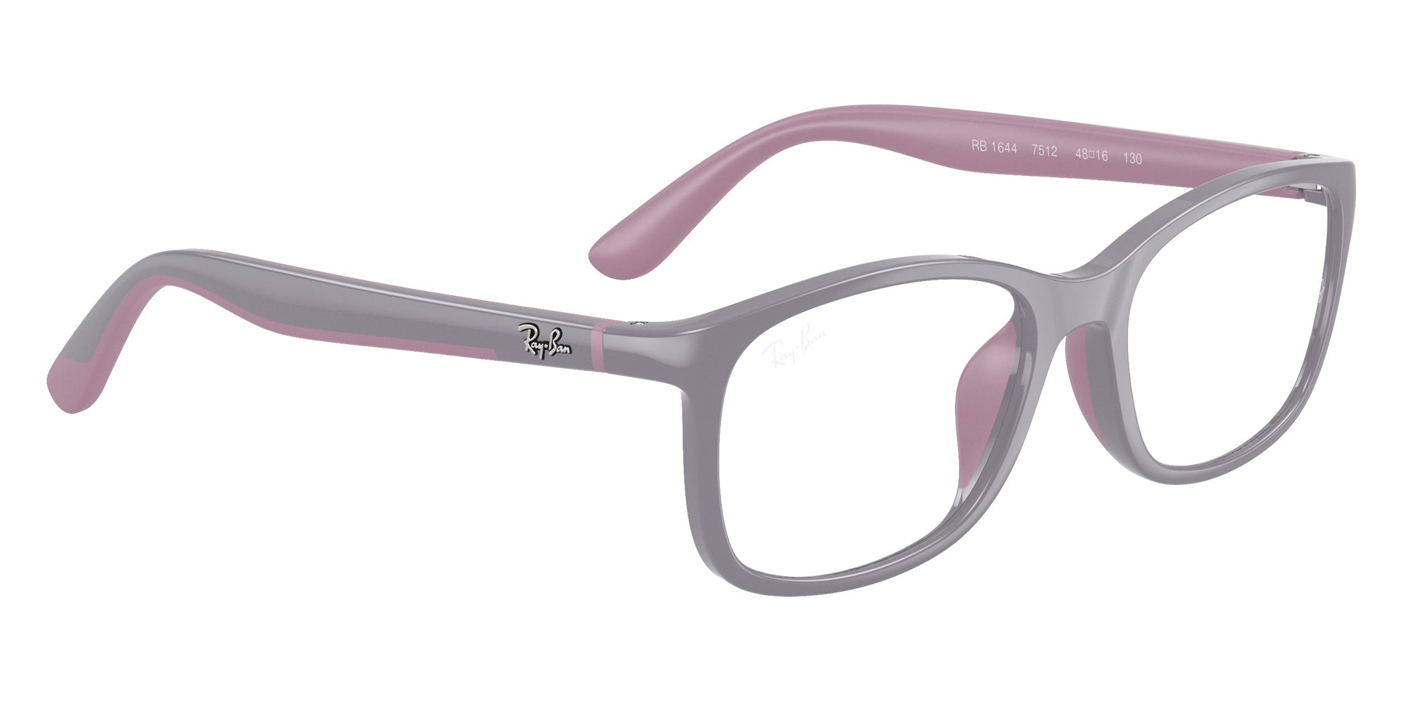 Ray-Ban® RY1644 RY1644 7512 48 Eyeglasses - Purple On Rubber Pink
