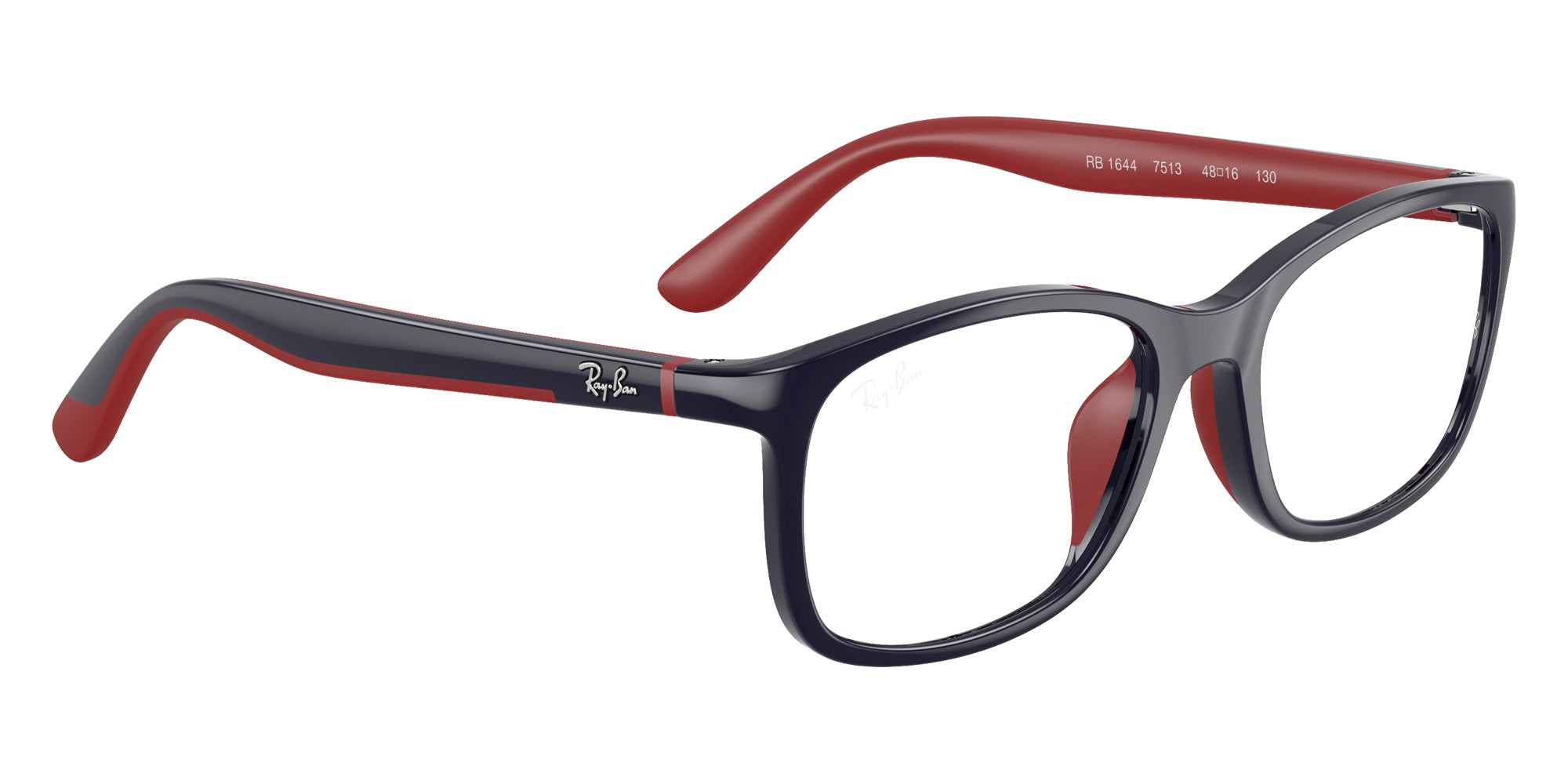 Ray-Ban® RY1644 RY1644 7513 48 Eyeglasses - Blue On Rubber Red