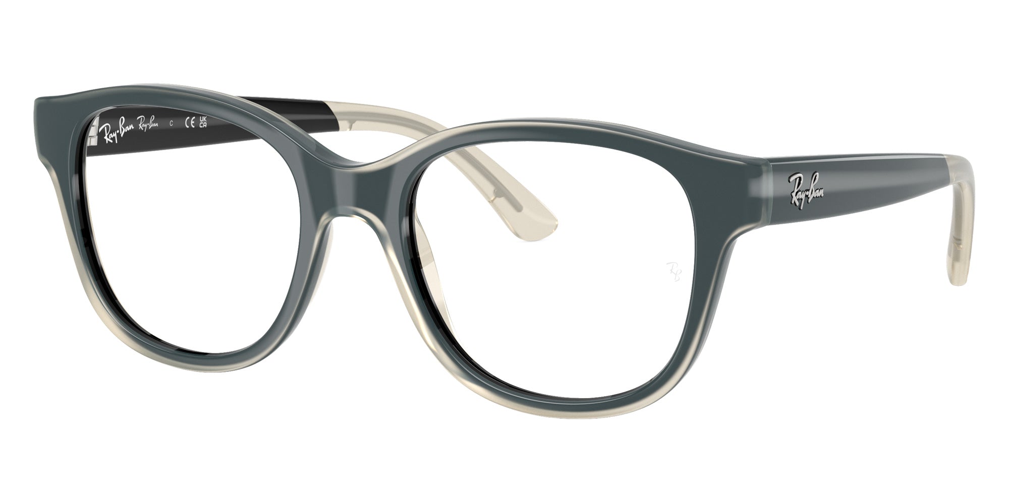 Ray-Ban® RY1950 RY1950 7202 46 Eyeglasses - Black On Transparent