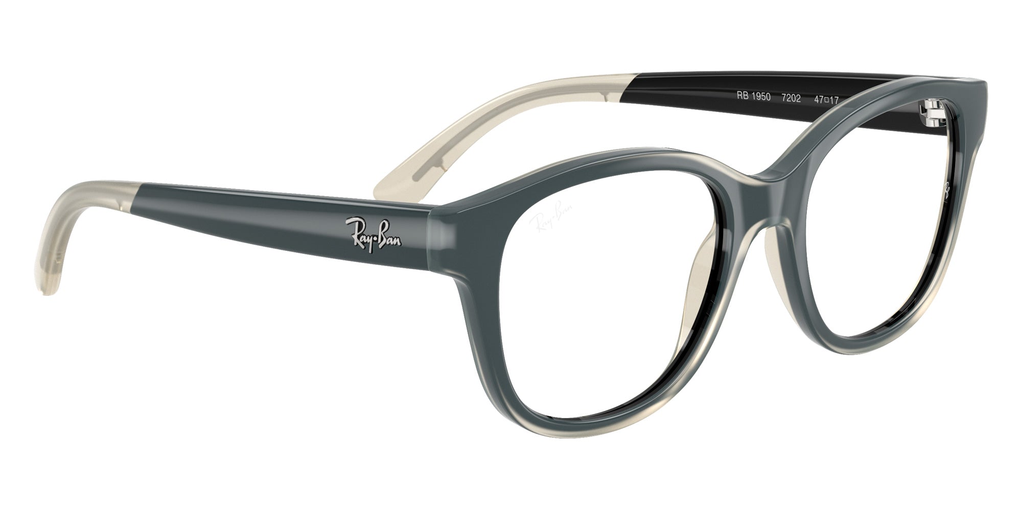 Ray-Ban® RY1950 RY1950 7202 46 Eyeglasses - Black On Transparent