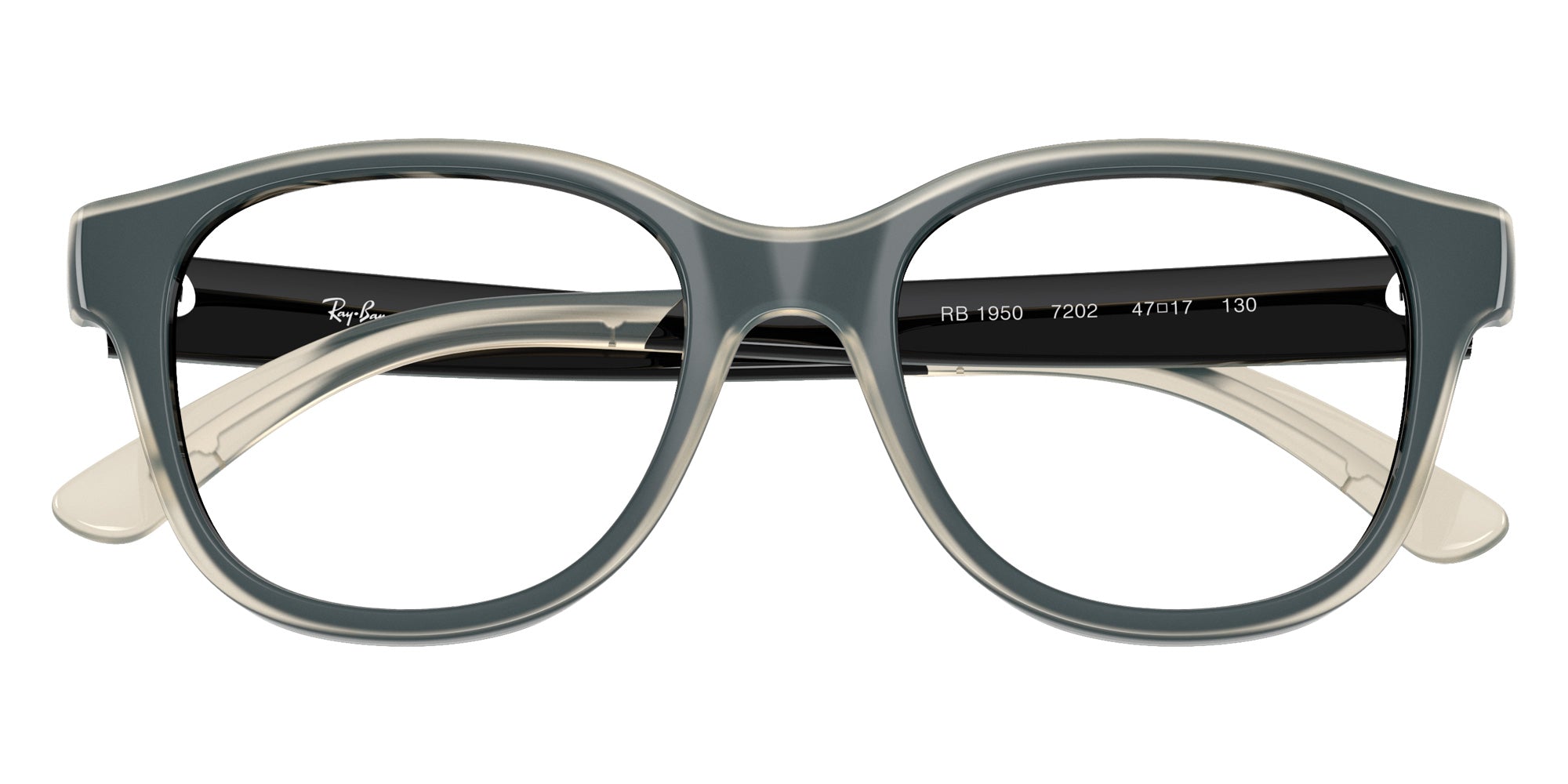 Ray-Ban® RY1950 RY1950 7202 46 Eyeglasses - Black On Transparent