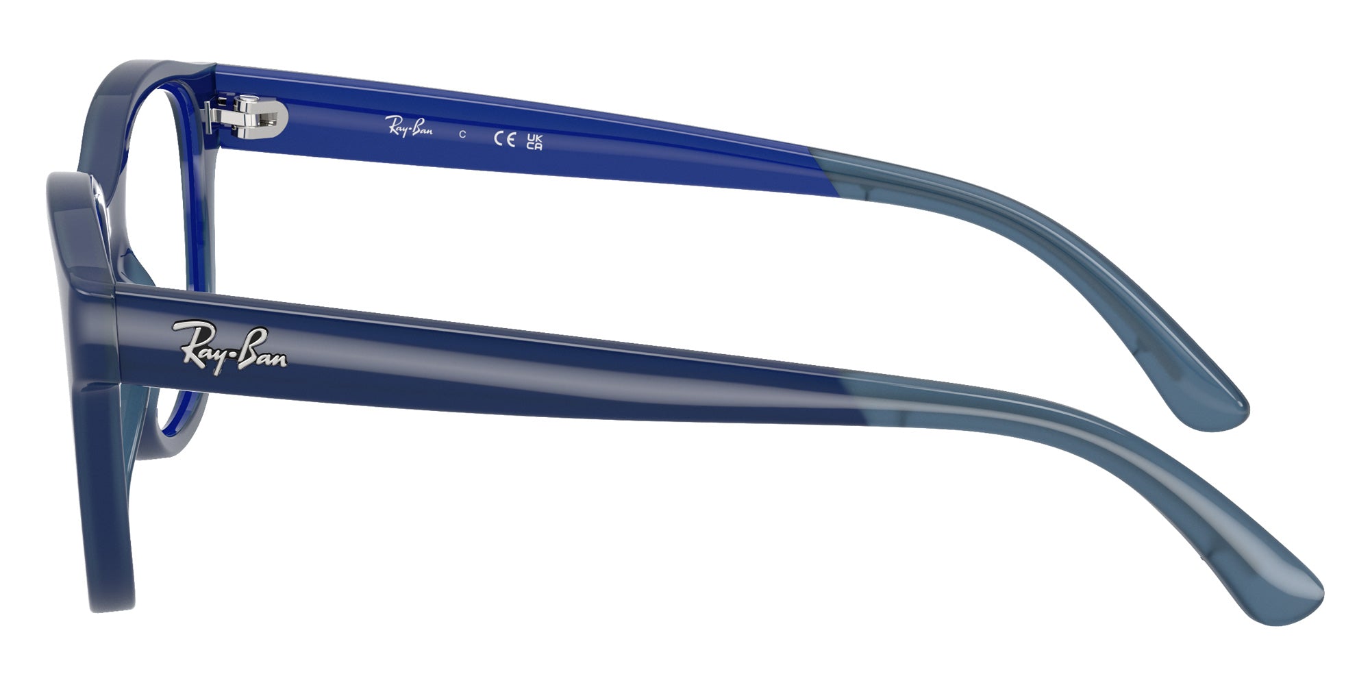 Ray-Ban® RY1950 RY1950 7205 46 Eyeglasses - Blue On Transparent Blue