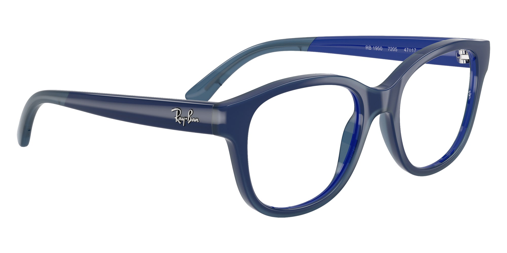 Ray-Ban® RY1950 RY1950 7205 46 Eyeglasses - Blue On Transparent Blue