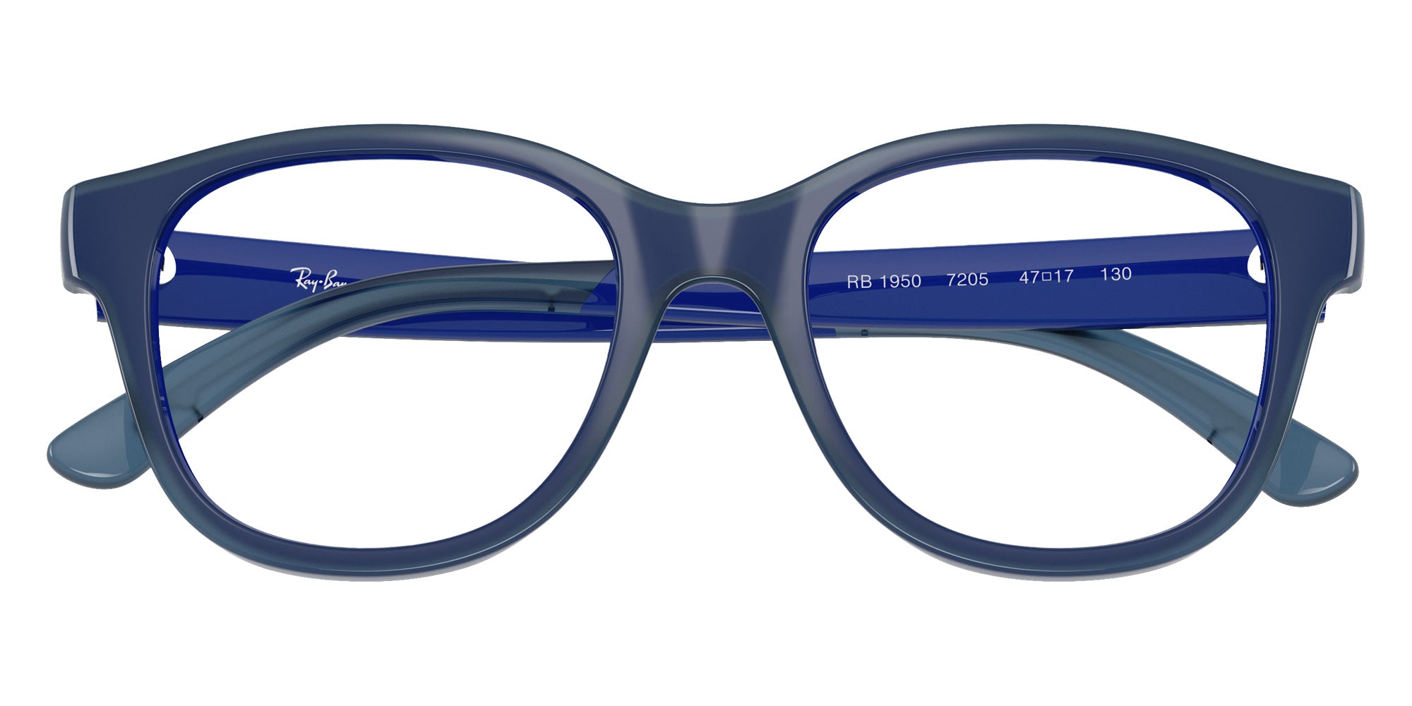 Ray-Ban® RY1950 RY1950 7205 46 Eyeglasses - Blue On Transparent Blue
