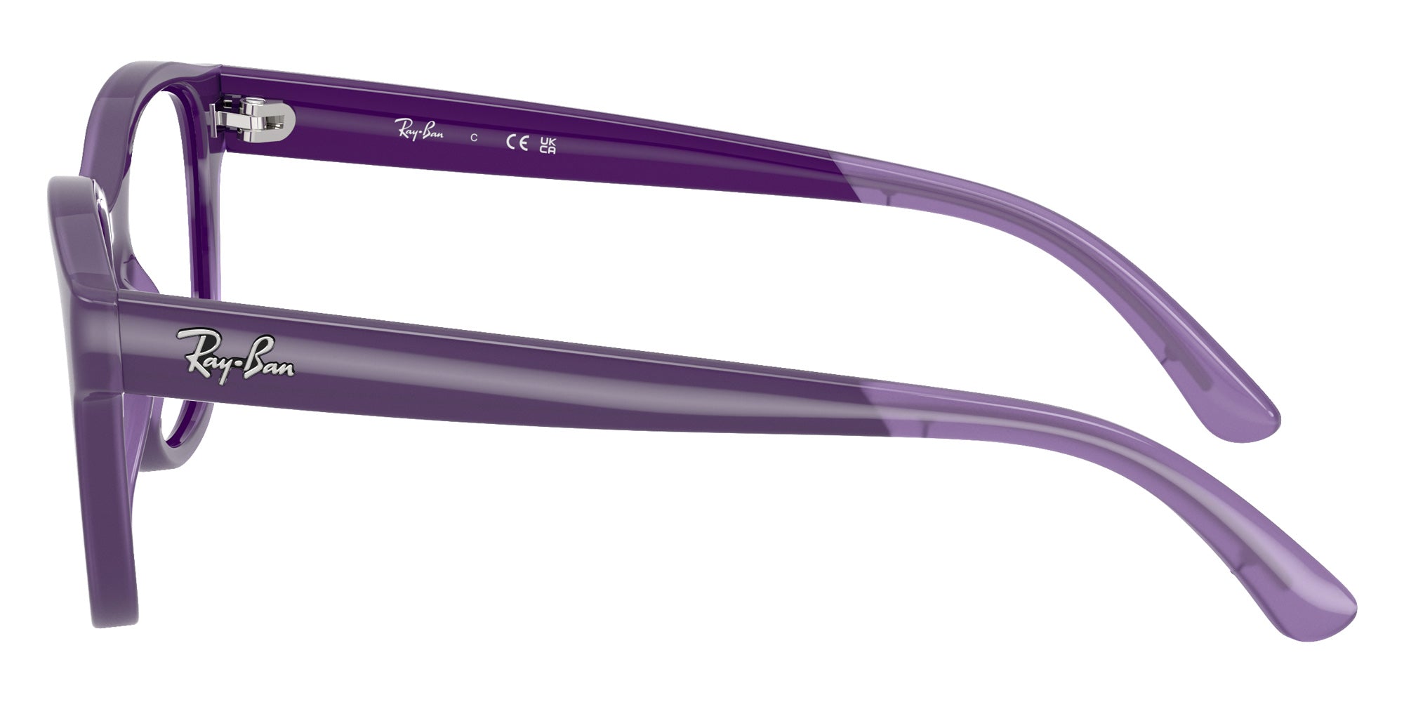 Ray-Ban® RY1950 RY1950 7206 46 Eyeglasses - Violet On Transparent Violet