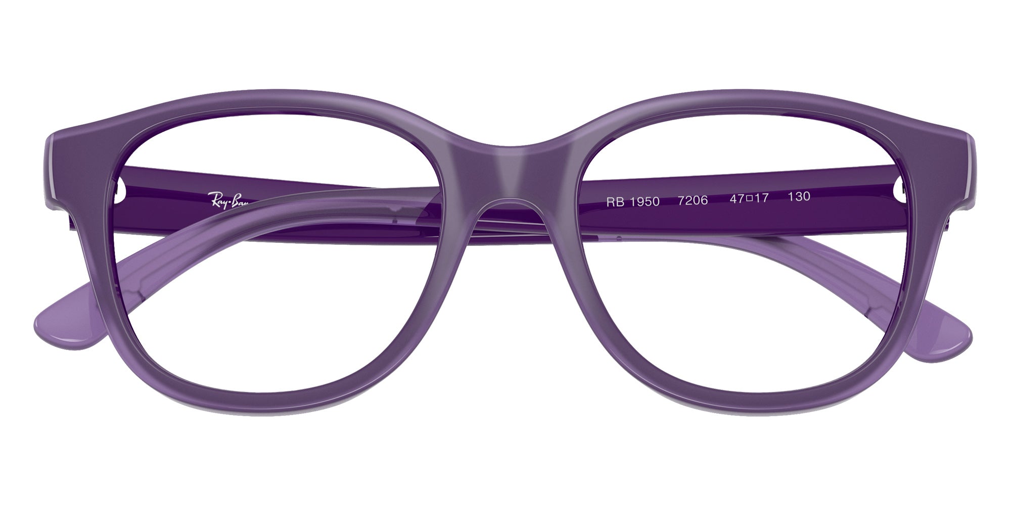 Ray-Ban® RY1950 RY1950 7206 46 Eyeglasses - Violet On Transparent Violet