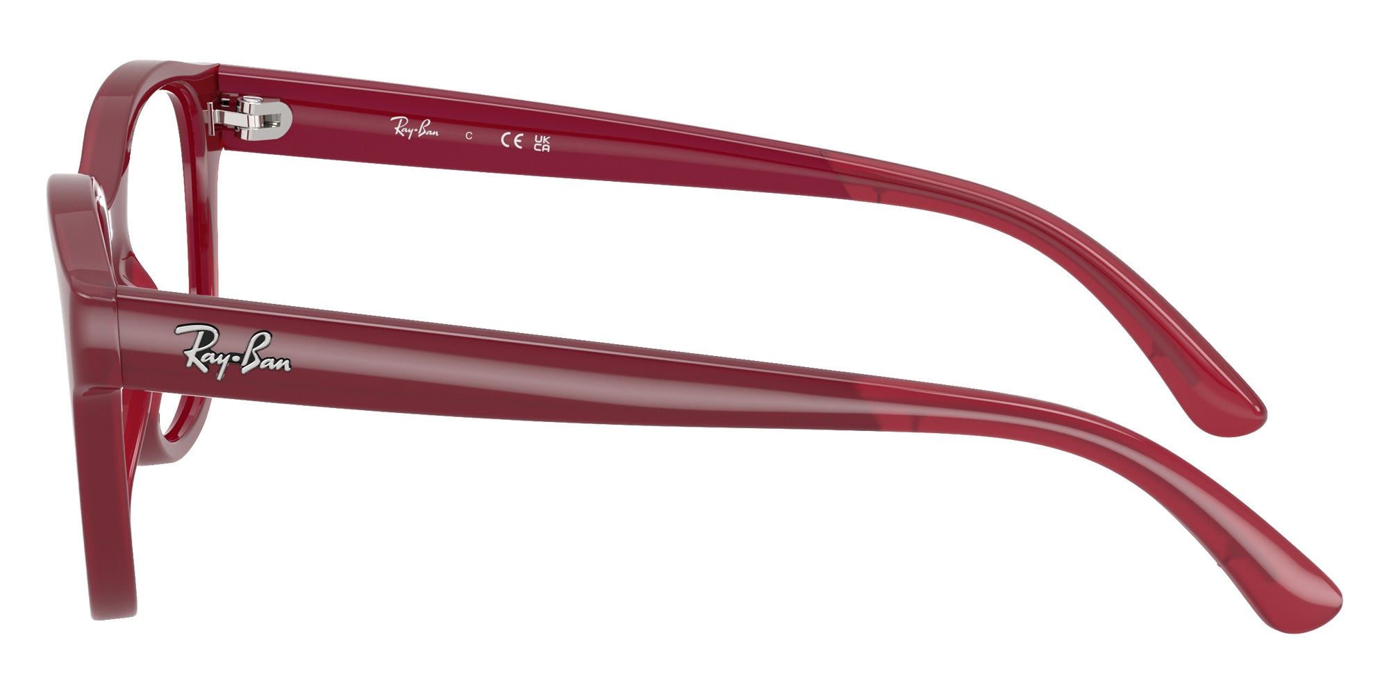 Ray-Ban® RY1950 RY1950 7207 46 Eyeglasses - Fucsia On Transparent Fucsia