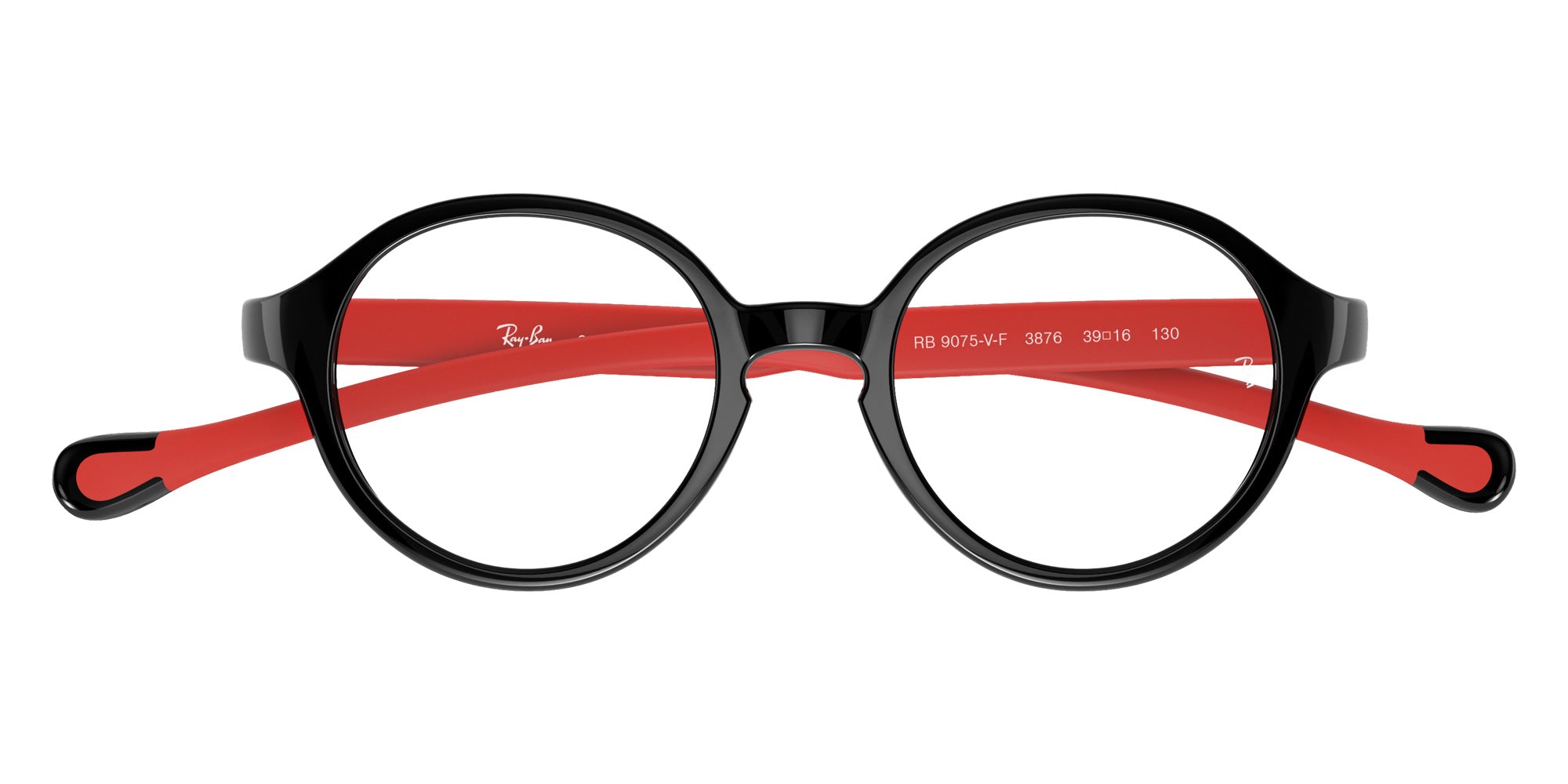 Ray-Ban® RY9075VF RY9075VF 3876 46 Eyeglasses - Black On Red