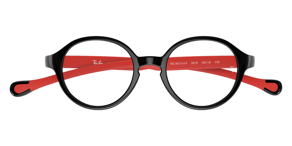 Ray-Ban® RY9075VF RY9075VF 3876 46 Eyeglasses - Black On Red