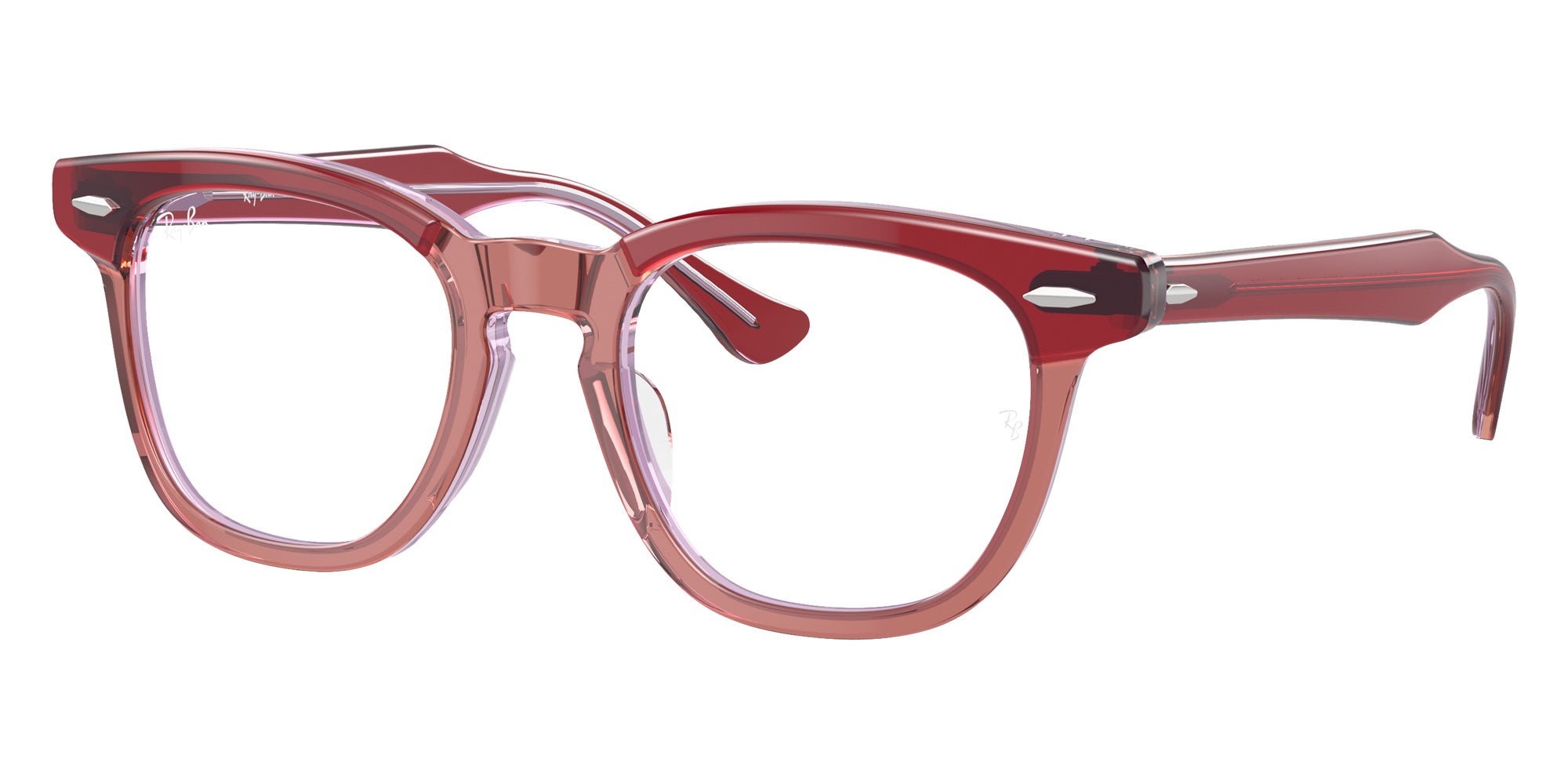 Ray-Ban® RY9098V RY9098V 3960 45 Eyeglasses - Top Red/Orange/Light Purple