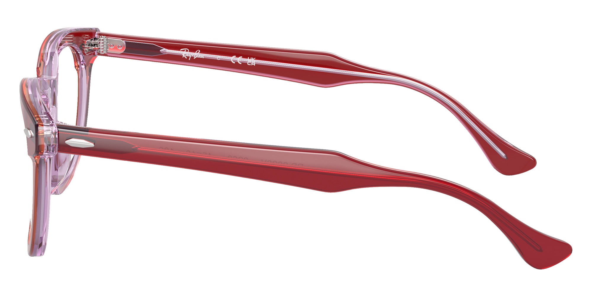 Ray-Ban® RY9098V RY9098V 3960 45 Eyeglasses - Top Red/Orange/Light Purple