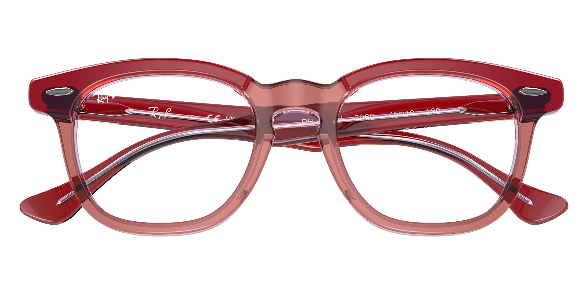 Ray-Ban® RY9098V RY9098V 3960 45 Eyeglasses - Top Red/Orange/Light Purple
