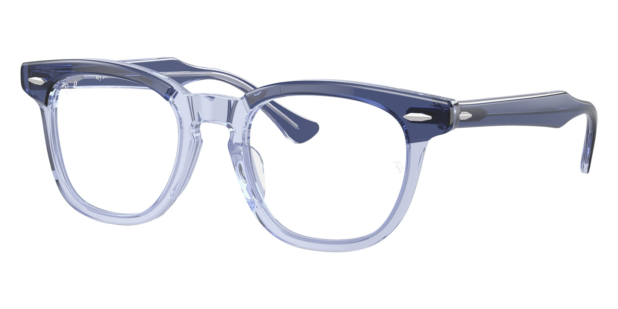 Ray-Ban® RY9098V RY9098V 3961 45 Eyeglasses - Top Violet On Transparent Violet
